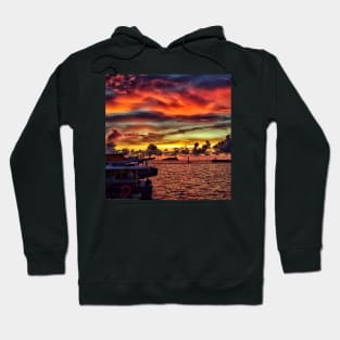 Summer Fiery Sunset Skies Photography Design Hoodie